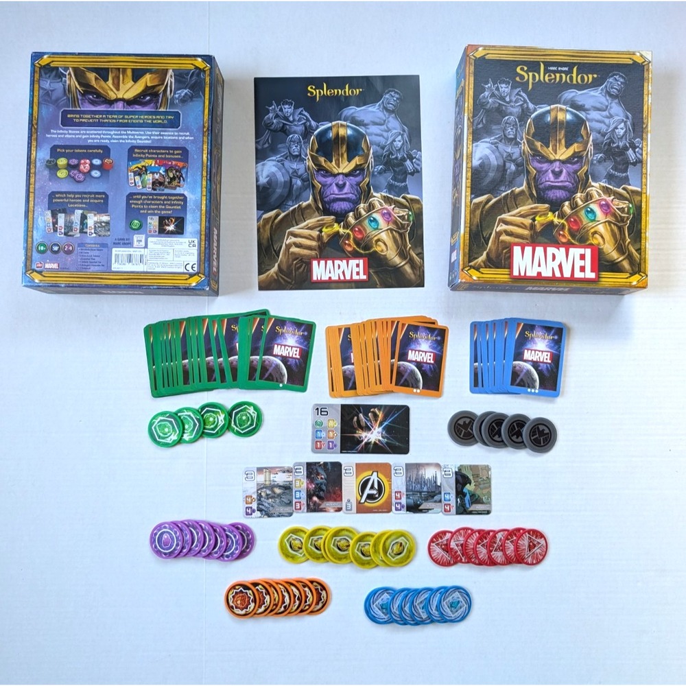 Marvel Splendor Board Game 100% Complete